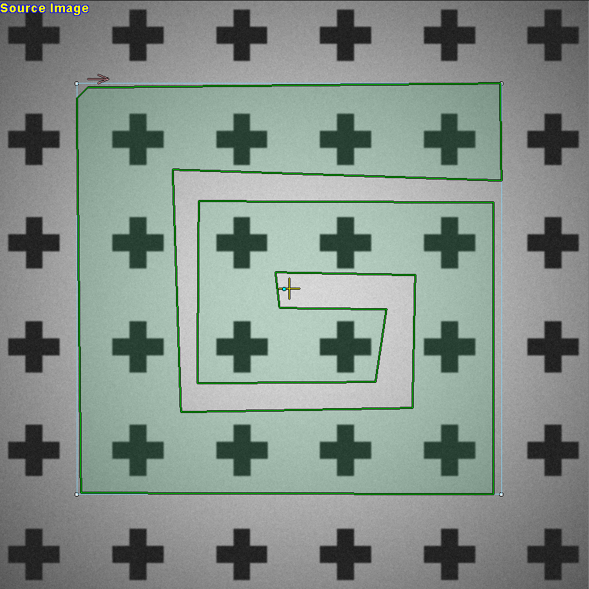 Source Image with Source ROI